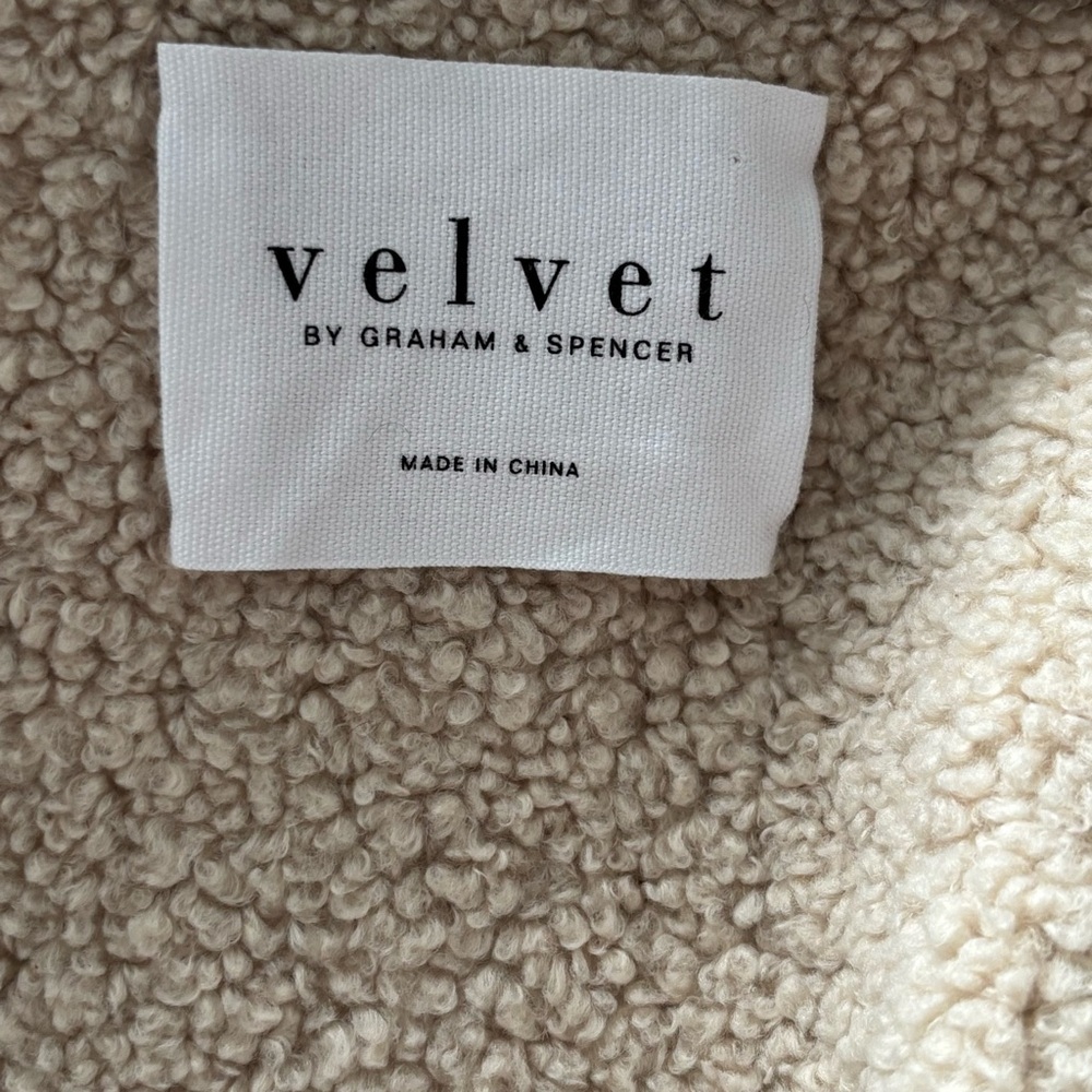 VELVET by Graham & Spencer Kelly Luxe Sherpa Reversible Jacket Size Small - Picture 5 of 7